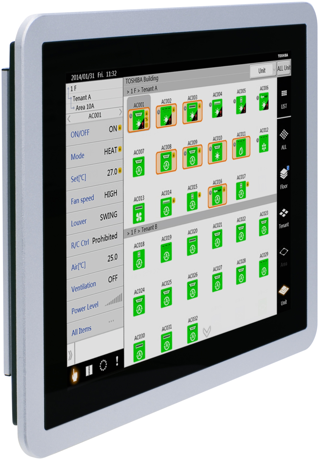  Commande centralisée tactile Touch Screen 512 unités - 400x400px